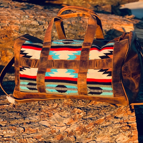 Handbags - Saddle Blanket Leather Duffle